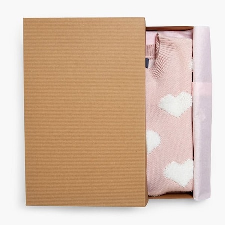 Nashville Wraps Brown Kraft Pinstripe 2 Piece Apparel Boxes, 17x11x2.5, 50PK AB4K