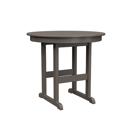 Polybird 38" ROUND TABLE "COUNTER HEIGHT".        CHARCOAL POLYBIRD P15-C