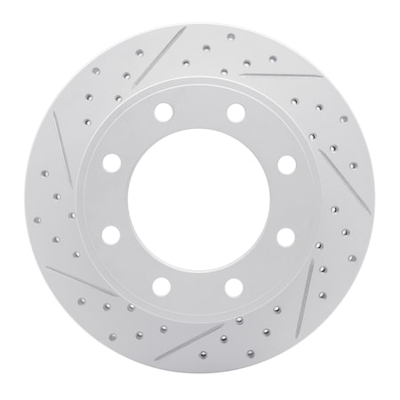 Dynamic Friction Co DFC Geoperformance Rotor - Drilled and Slotted 830-54199L