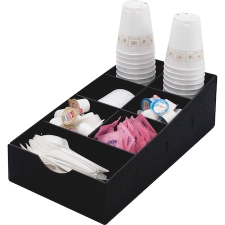 Vertiflex Condiment Caddy, 8 3/4x16x5 1/4, Black VFCC-169