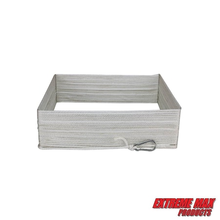 Extreme Max Extreme Max 3006.2562 BoatTector Solid Braid Nylon Anchor Line with Snap Hook - 3/16" x 150' 3006.2562