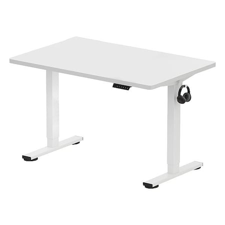 Flexispot Desk, Electric, Adjustable, White, 48x30 E2WR4830W