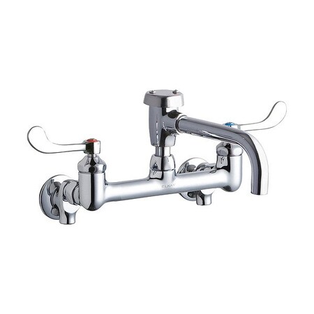 Elkay Handle-Operated Faucet, Single Bend LK940VS07T4S