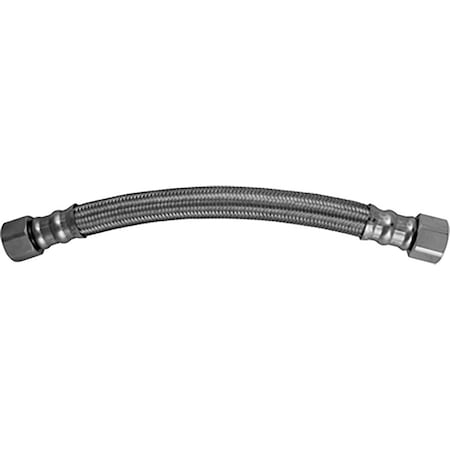 Plumb Pak 3/4 in. FIP in. X 3/4 in. D FIP 24 in. Stainless Steel Water Heater Supply Connector PP888-4LF