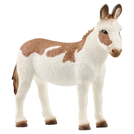 Schleich American Spotted Donkey Figurine Brown/White 1 pc 13961