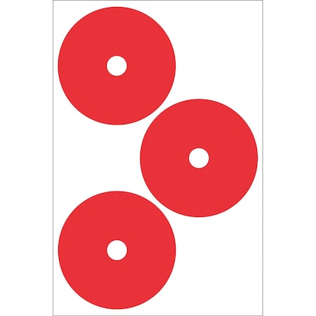 Accuform GAUGE MARKING DECALS 4 12 in COLOR RED GML112RD
