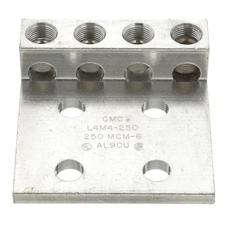 Panduit Compression Connector, 6AWG-250Kcmil LAM4D250-12-1Y