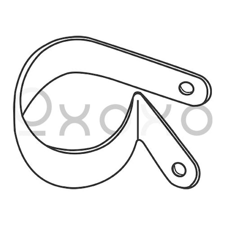 Oxoxo 1/2X.140X.605 Standard Cable Clamps Nylon, 2500PK 338260