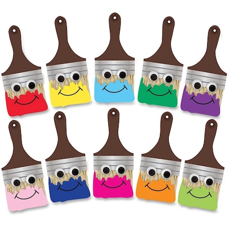 Hygloss Products Happy Paintbrush Accents, 7'', 30-Piece Set, 3PK 33733