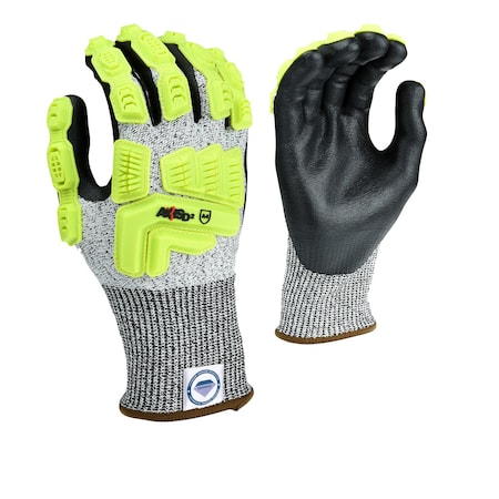 Radians Cut Resistant Coated Gloves, Cut Level A4 , Dipped , Nitrile , M RWGD110M