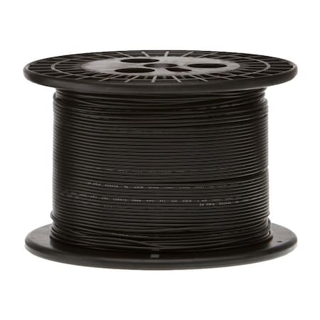 Remington Industries 22 AWG Gauge UL1061 Stranded Hook Up Wire, 300V, 0051 Diameter, Black, 500 ft Length 22UL1061STRBLA500
