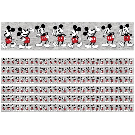 Eureka Mickey Mouse Throwback Mickey Poses Deco Trim, 6PK EU-845665-6