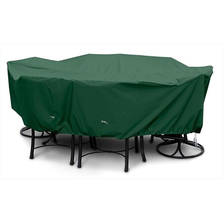 Koverroos Weathermax Large Dining Set Cover- Forest Green - 108 L x 82 W x 28 H in. 61352