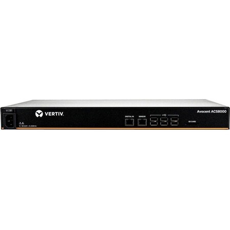 Avocent - Cyclades 8 Port ASC 8000 Console Server with Single AC Power Supply TAA Compliant ACS8008SAC-400