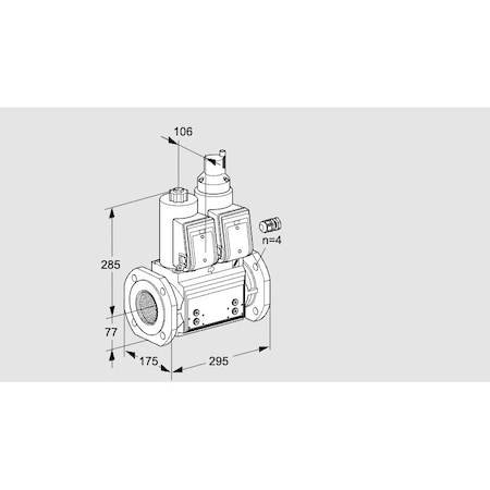 Honeywell Kromschroder VLV, DBL SOLND, 65MM ISO FLG, VCS665F05NLK KS88203178