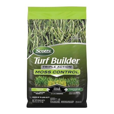 Scotts Turf Builder Moss and Fungus Control Lawn Fertilizer For Multiple Grass Types 8000 sq ft 40212