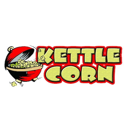 Signmission KETTLE CORN DECAL sticker carmel popcorn pop corn business supplies, D-24 Kettle Corn D-24 Kettle Corn