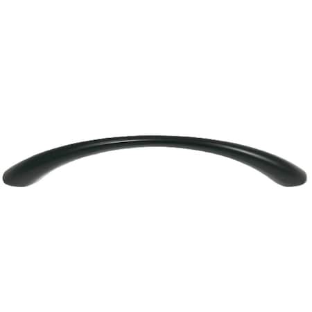 Laurey Tapered Bow Pull, 4.29 in L Handle, 1.02 in Projection, Zinc, Matte Black 75120