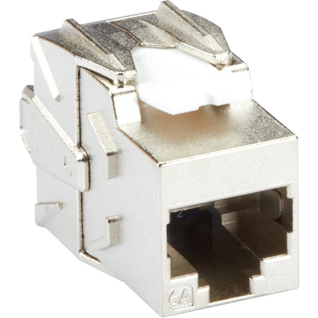 Black Box CAT6A JACK - SHIELDED, SILVER, TAA FMT700-R2