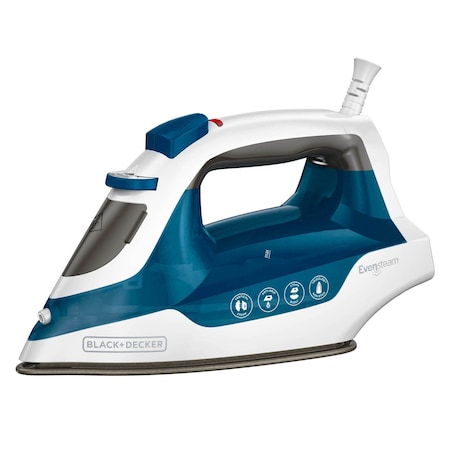Black & Decker BLACK+DECKER Easy Steam Nonstick Compact Iron in Blue with Even Steam IR06V