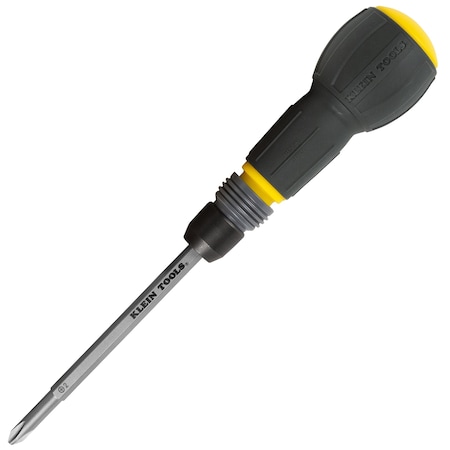 Klein Tools Fastbit Tru-Grip Screwdriver, Phillips, Slotted Bits 32960A