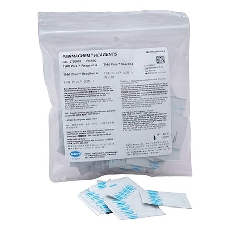 Hach TTM Reagent Powder Pillows, Pack, PK100 2756699