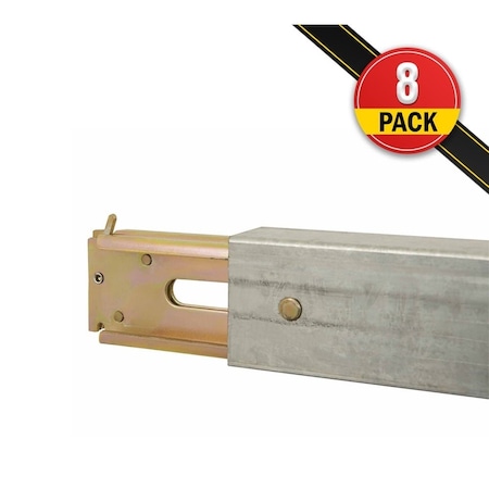 Mytee Products 92in -103in E Track Adjustable Decking Shoring Steel Beam 3000# WLL, 8PK DV-DSB103-STEELx8