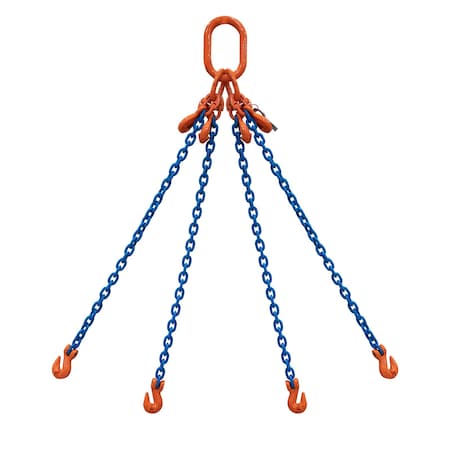 Starke Chain Sling, 5/16in, G100, Grab Hook, with Chain Adjuster, 2 ft SCSG100516-4LGA-2