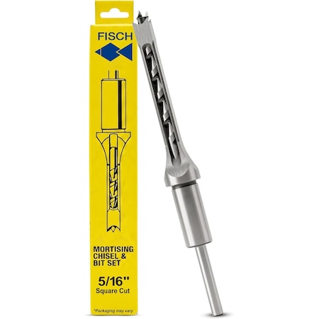 Fisch Mortise Chisel & Bit Set 5/16 in Dia x 5/8 in x 8-1/2 in OAL 03820794108N