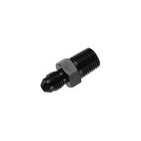 Safety First 04 Straight Male Adapter to 06 NPT Male - Black SA1839965