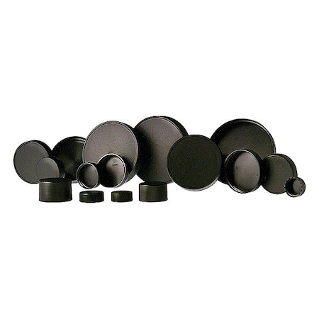 Qorpak Polypropylene Unlined Cap, Black, PK8500 CAP-00332