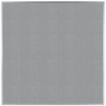 Aarco VIC Cork Bulletin Board w/ a Clear Satin Anodized Aluminum Frame, Potato Skin 48''Hx48''W DW4848182