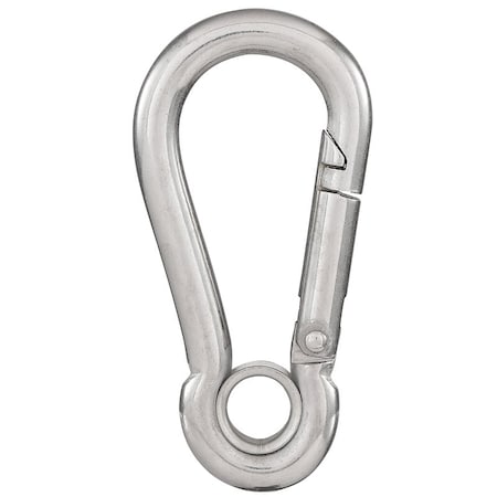 National Hardware Interlocking Spring Snap, 318 in, 400 lb Working Load, 316 Grade, Stainless SteelSteel N100-359