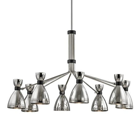 Hudson Valley Lighting Solaris 8 Light Chandelier 50 In. Polished Nickel 4148-PN
