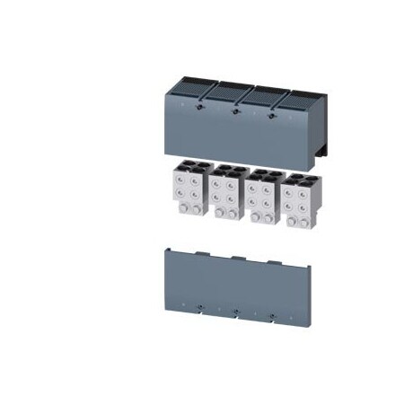 Siemens circular conduc. terminal TA4.4 4 x 4/0600 kcmil with aux. conductor 3VA9674-0JC44