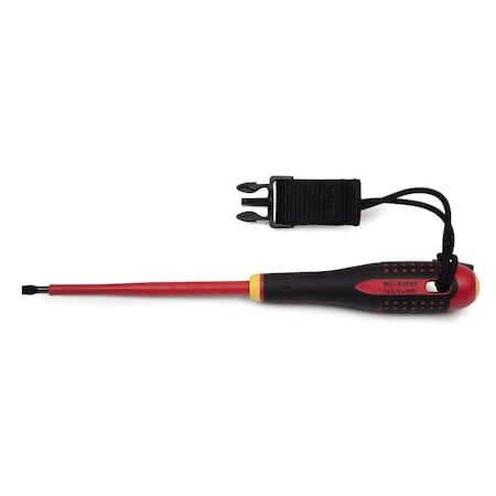 Bahco Insulated Screwdriver, 7/32" Slot, 8-3/4"L Slotted 7/32" BAHBE8050STH