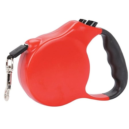 Casual Canine Belt Retractable Lead, 12 ft L, Red, Fastening Method: Snap Hook, M Breed 11611 12 83