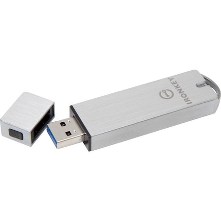 Kingston IronKey Enterprise S1000 Encrypted Flash Drive - 64 GB - USB 3.0 - 256-bit AES - 5 Year Warranty IKS1000E/64GB