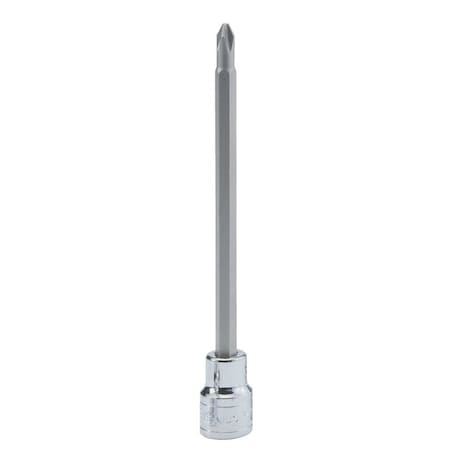 Genius Tools 1/2in Dr. No.2 Philips Bit Socket 80mmL 408+1302