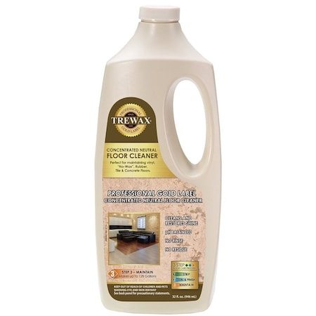 Trewax Floor Cleaner, 32 oz Bottle, Liquid, Floral, Dark Green HSF901