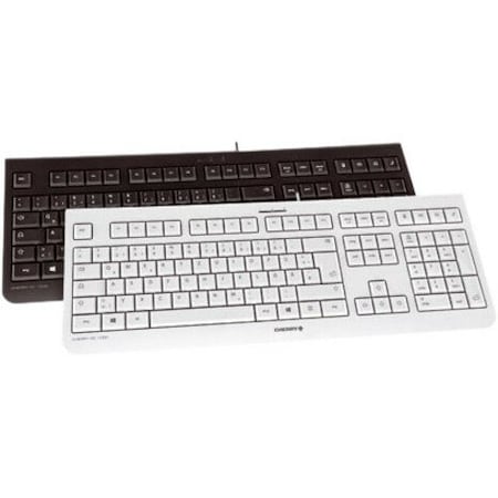 Cherry KC1000 Black, 105+4 hot keys, whisper quiet keys, abrasion resistant key labelling, German layout JK-0800DE-2