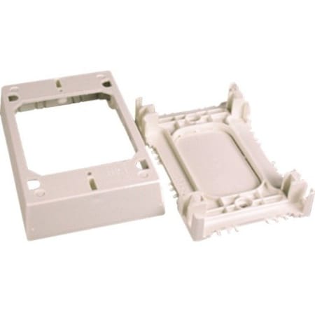 Wiremold Extension Box Fitting, Ivory, PVC 2348S/51
