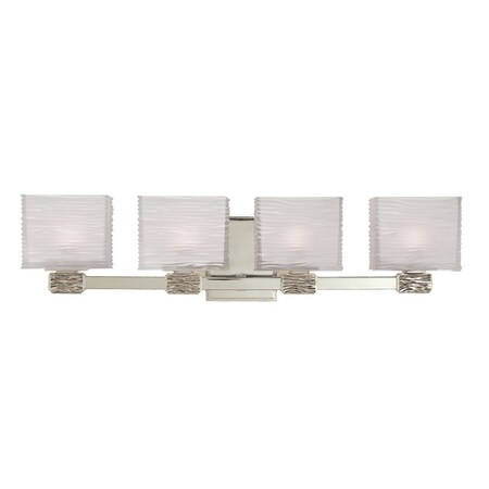 Hudson Valley Lighting Hartsdale 4 Light Bath And Vanity 26 In. Satin Nickel 4664-SN