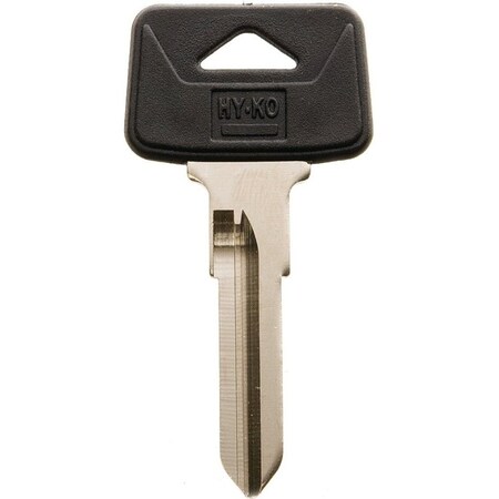 Hy-Ko Automotive Key Blank, Brass/Plastic, Nickel, For: Volvo Vehicle Locks 12005VL8