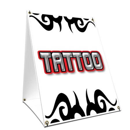 Signmission Tattoo1, 36 Inch x 24 Inch A-frame Yard Sign, Plastic Sign SBC-2436-Tattoo1