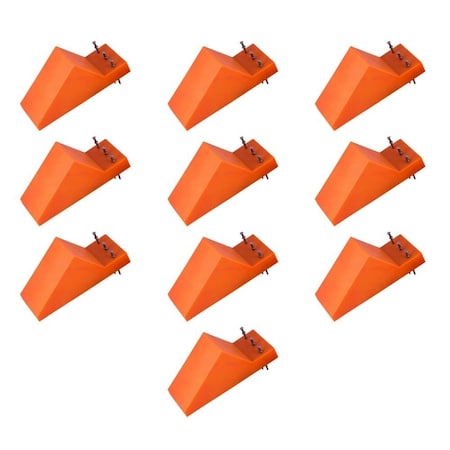 Mytee Products Plastic Pipe Chocks 8in, Used for 16in Pipes and Above, 10PK Chock-LGx10