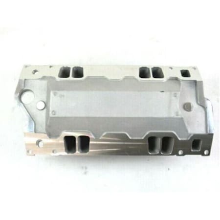 Bous Performance SBC 350 Vortec High Rise Intake Manifold, Black - BPE-4010B E42424BK