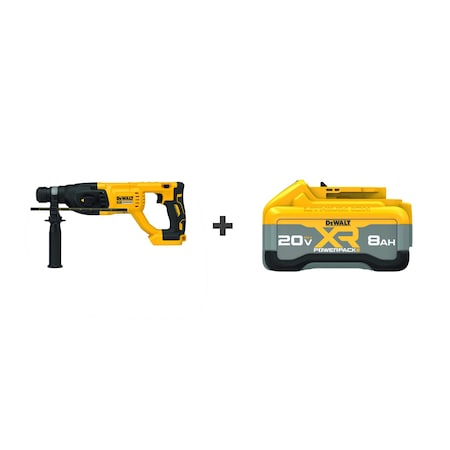 Dewalt D-Handle 1"Rotary Hammer 20V DCH133B/DCB2108