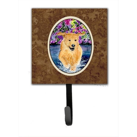 Micasa 4.25 x 6 in. Golden Retriever Leash Or Key Hook MI232283