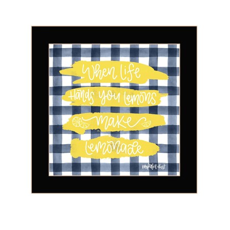 Homeroots Make Lemonade Black Framed Print Wall Art 529801